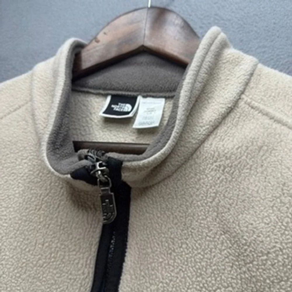 The North Face Denali Fleece Vest Regular Size L Beige Full Zip Sleeveless